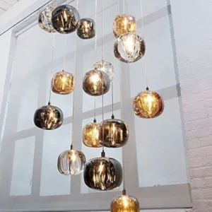 Suspension BLD en cristal – Ø10 x H15 cm