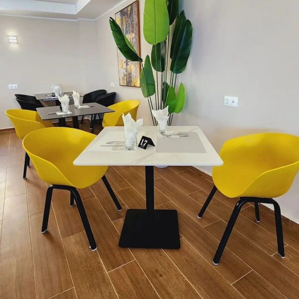 Table carrée en quartz artificiel 60×60 - Image 8