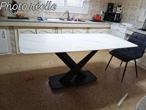 Table rectangulaire en quartz artificiel 180*90 cm - Image 8