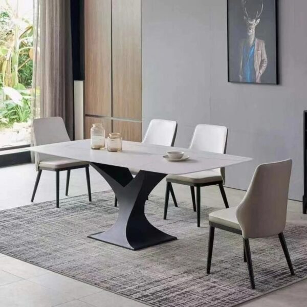 Table rectangulaire en quartz artificiel 180*90 cm