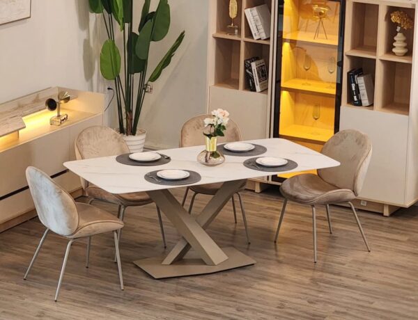 Table rectangulaire en quartz artificiel 180*90 cm