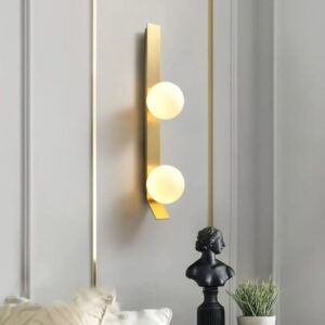 Applique murale moderne à deux globes