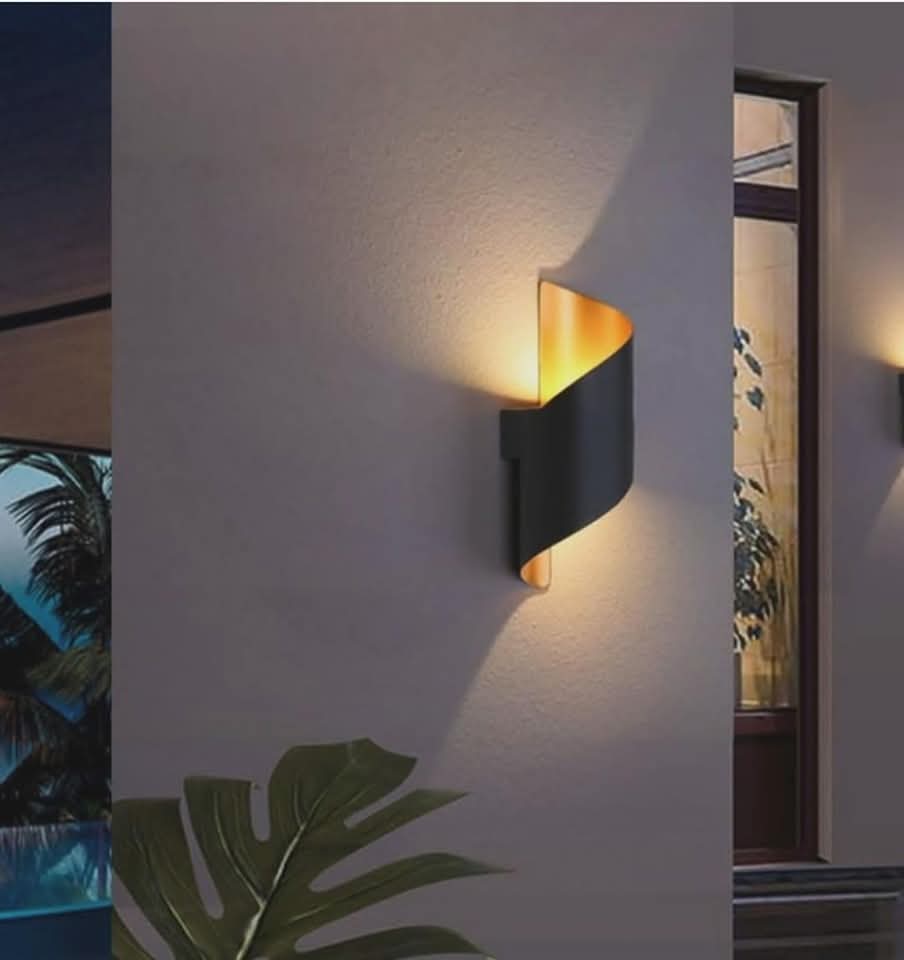 Applique murale LED torsadée (spirale