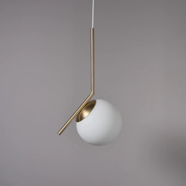 Suspension boule moderne dorée – Ø250 mm - Image 3