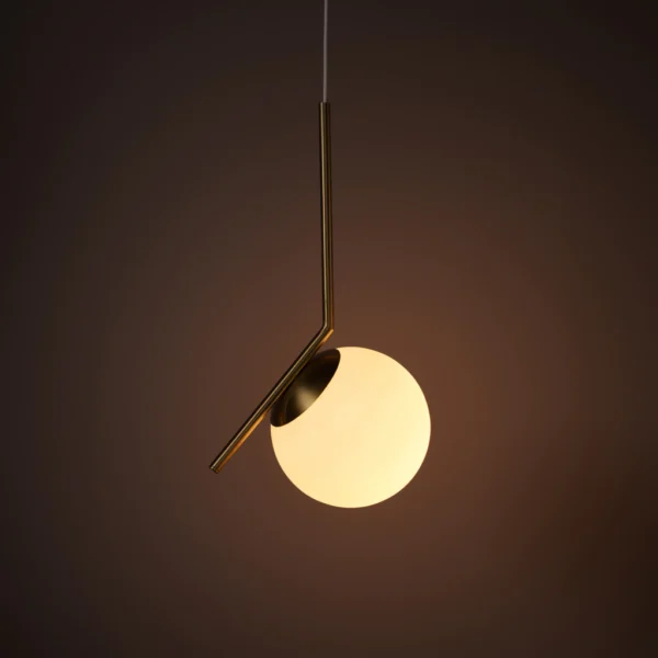 Suspension boule moderne dorée – Ø250 mm - Image 4