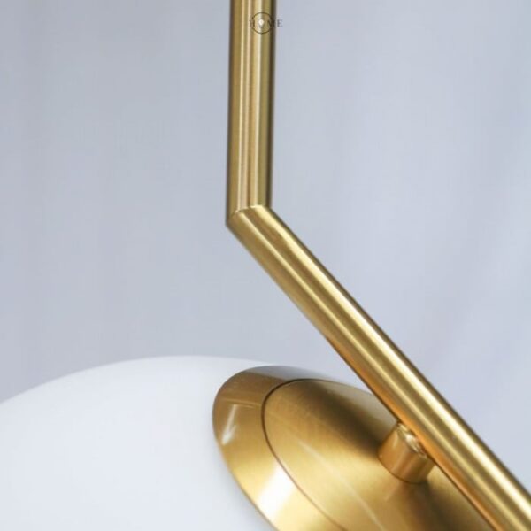 Suspension boule moderne dorée – Ø200 mm - Image 5