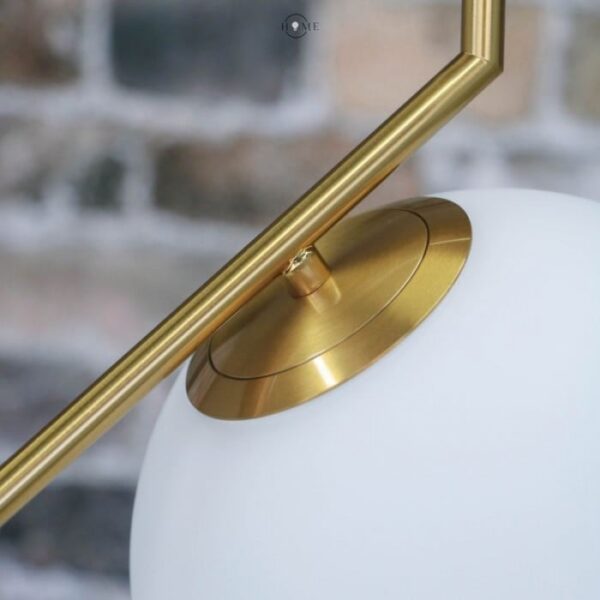 Suspension boule moderne dorée – Ø200 mm - Image 6