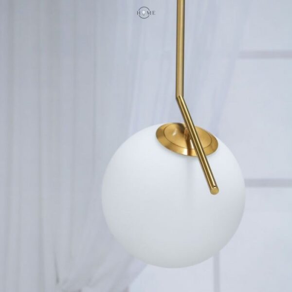 Suspension boule moderne dorée – Ø200 mm - Image 3