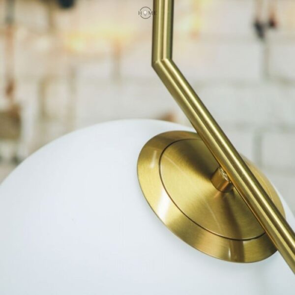 Suspension boule moderne dorée – Ø200 mm - Image 9