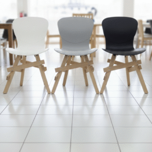 Chaise 177 avec pieds K en bois