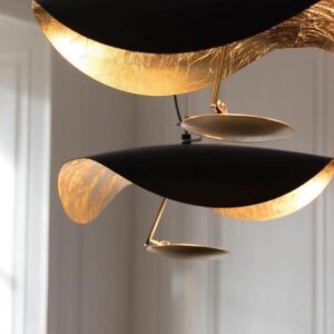 Suspension la feuille dor