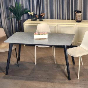 Table rectangulaire en quartz artificiel