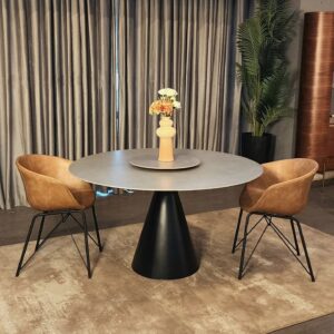 Table ronde en quartz artificiel