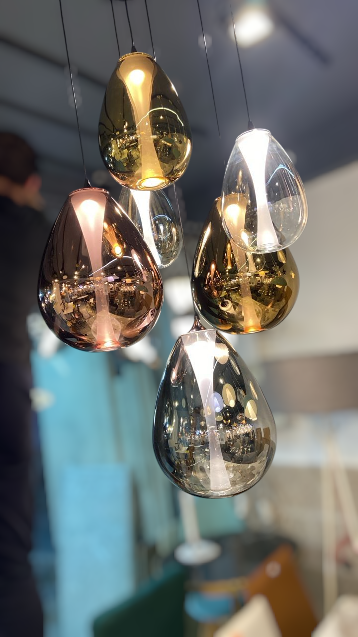 Suspension en verre en forme de poire - Image 6