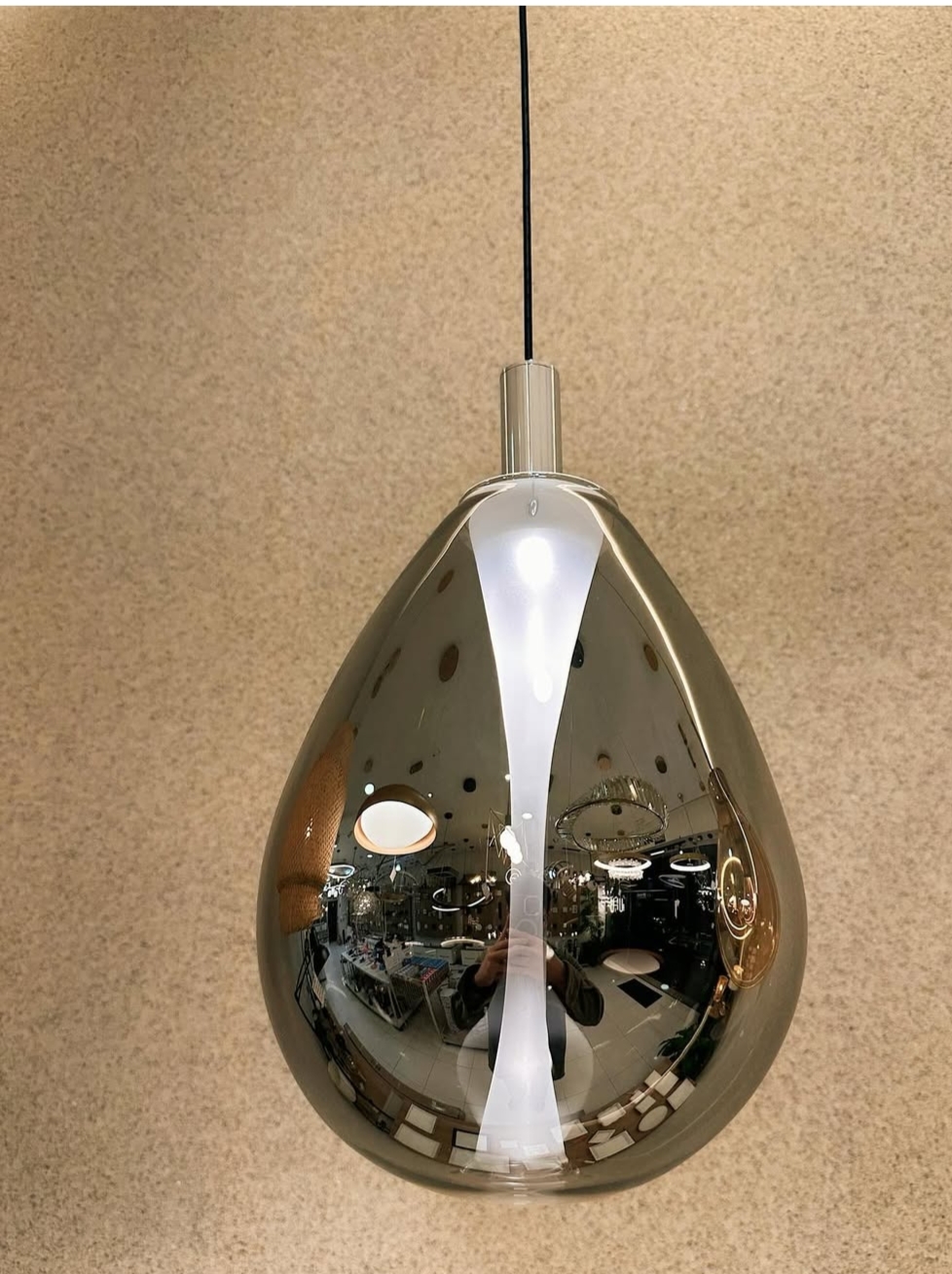 Suspension en verre en forme de poire - Image 8