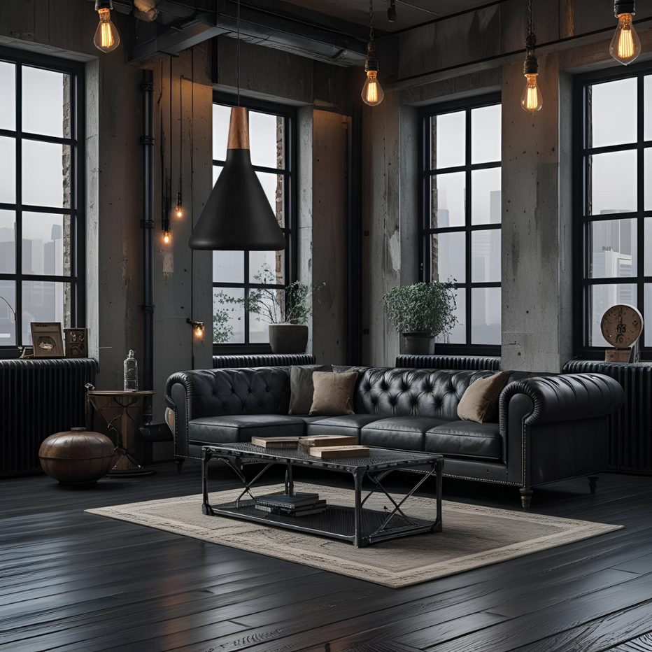 Suspension moderne design en métal et bois - Image 10