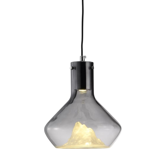 Suspension Montagne en Verre Fumé