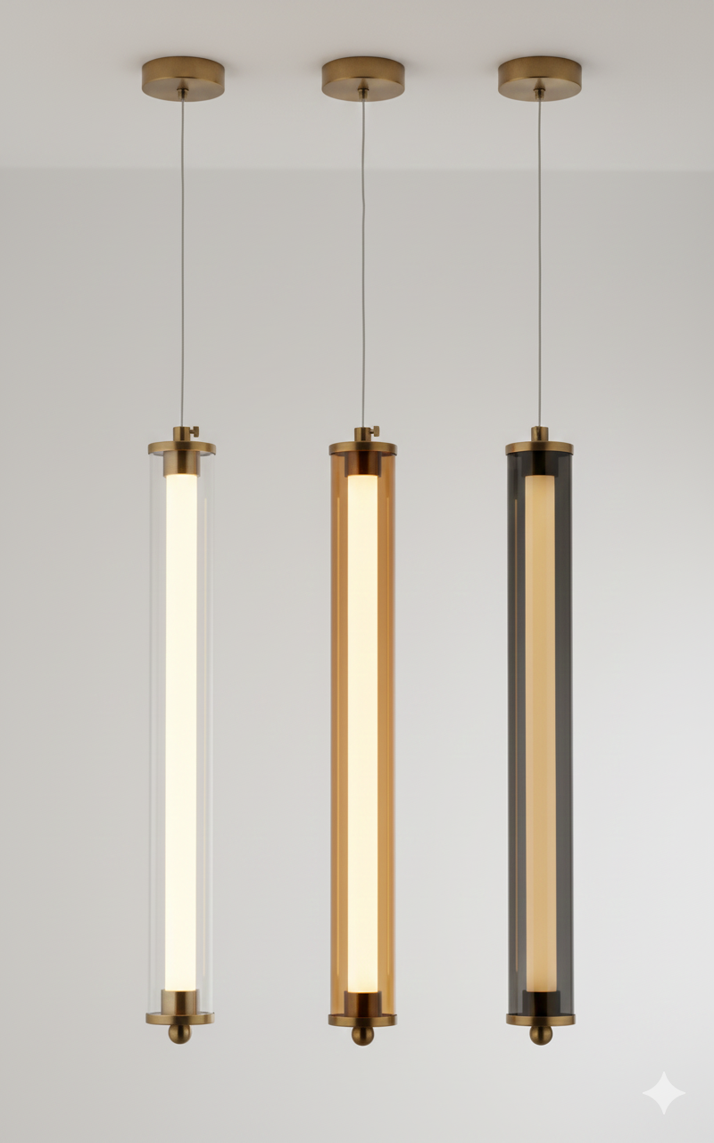 Suspension moderne tubes LED - Image 4