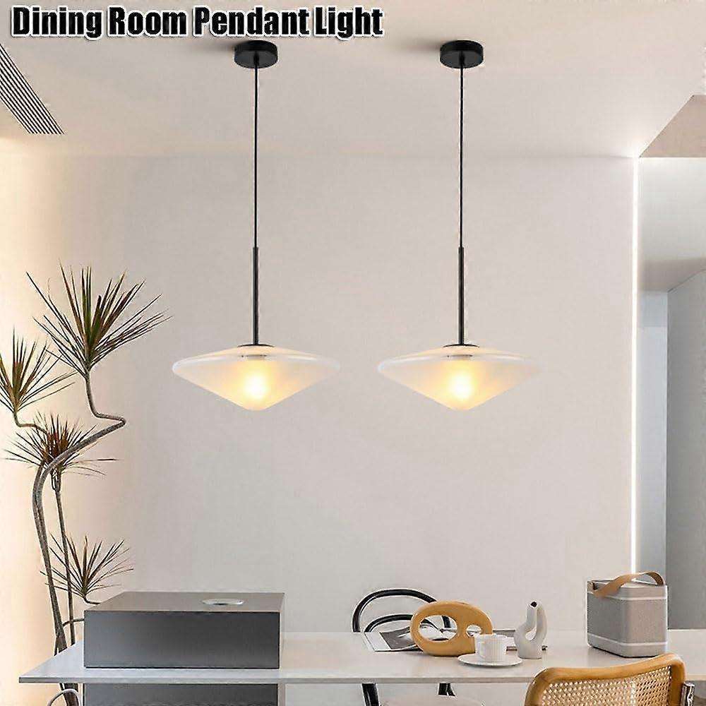 Suspension Design Minimaliste en Verre Dépoli - - Image 8