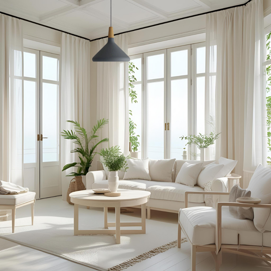 Suspension moderne design en métal et bois - Image 16