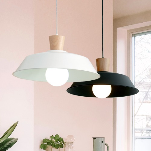 Suspension Design Scandinave "Lumi" – Métal et Bois Naturel