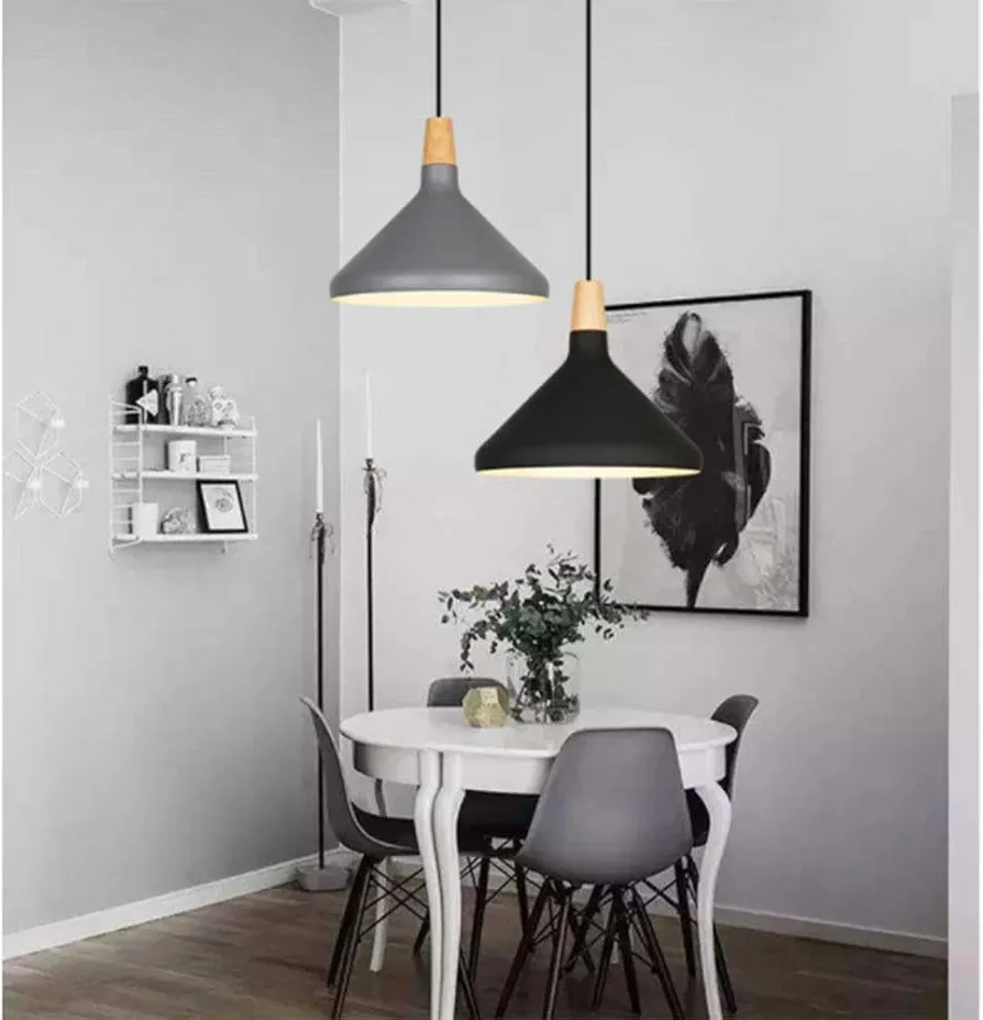 Suspension moderne design en métal et bois - Image 4