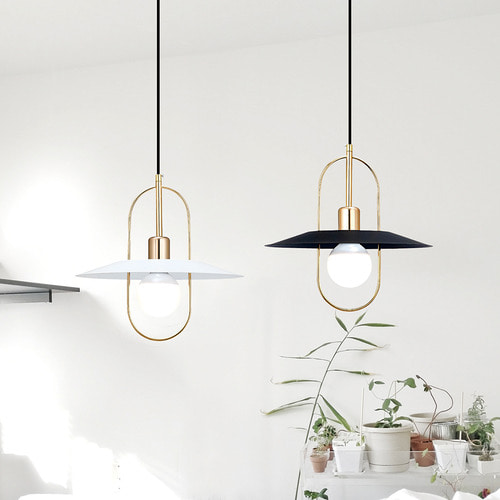 Suspension Design Moderne Or et Noir/Blanc - Image 6