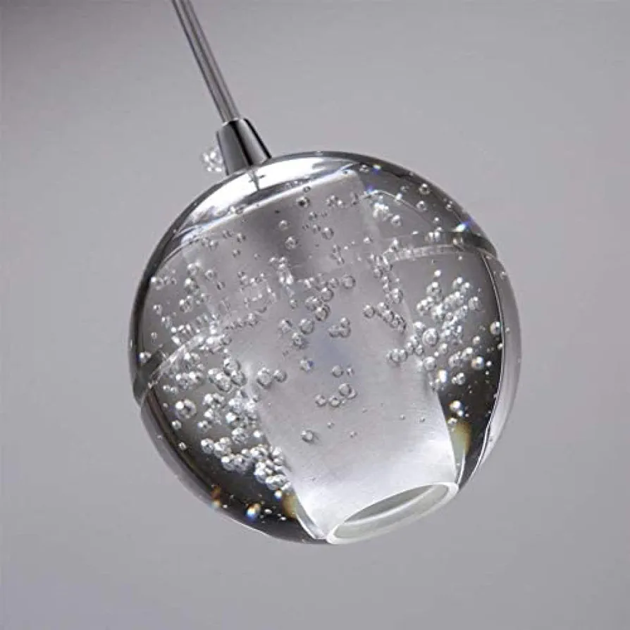 Suspension "Crystal Bubble" – Éclat de Gouttes d’Eau - Image 3