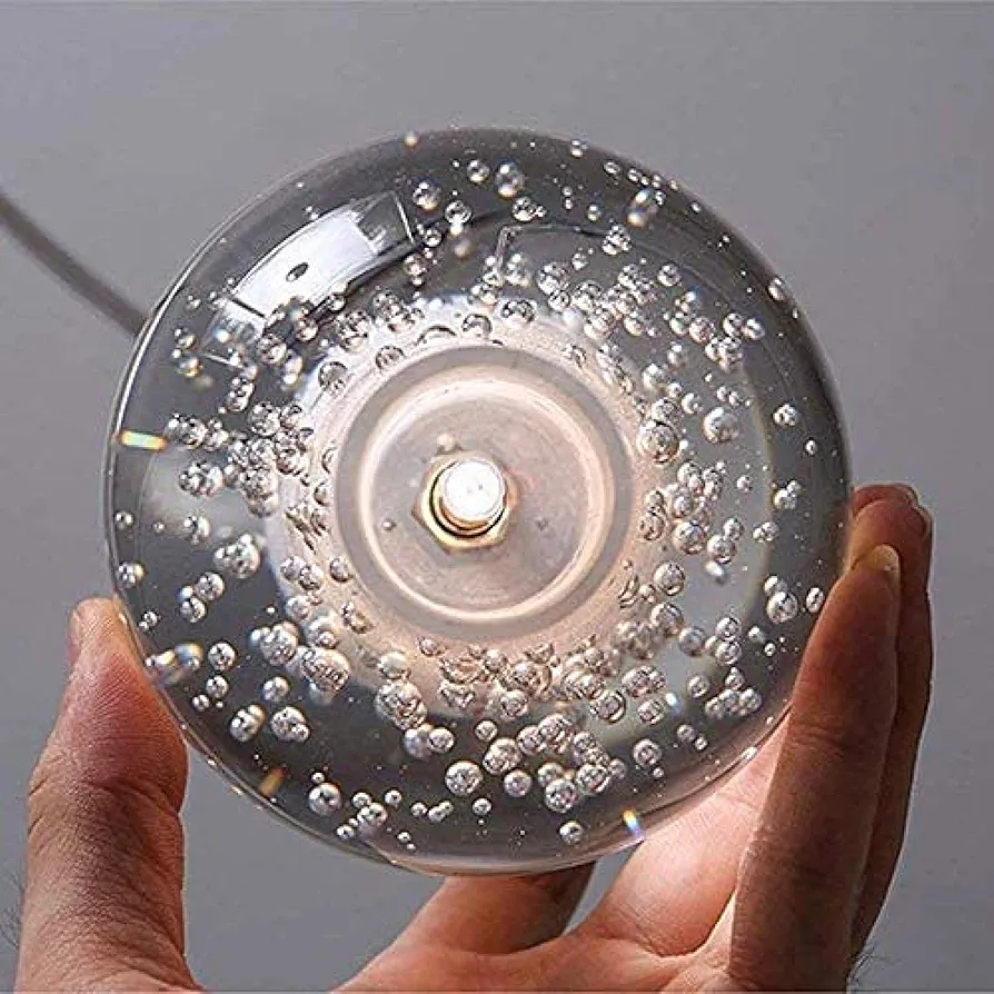 Suspension "Crystal Bubble" – Éclat de Gouttes d’Eau - Image 4