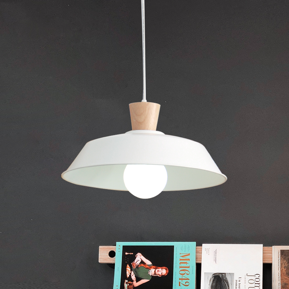 Suspension Design Scandinave "Lumi" – Métal et Bois Naturel - Image 2