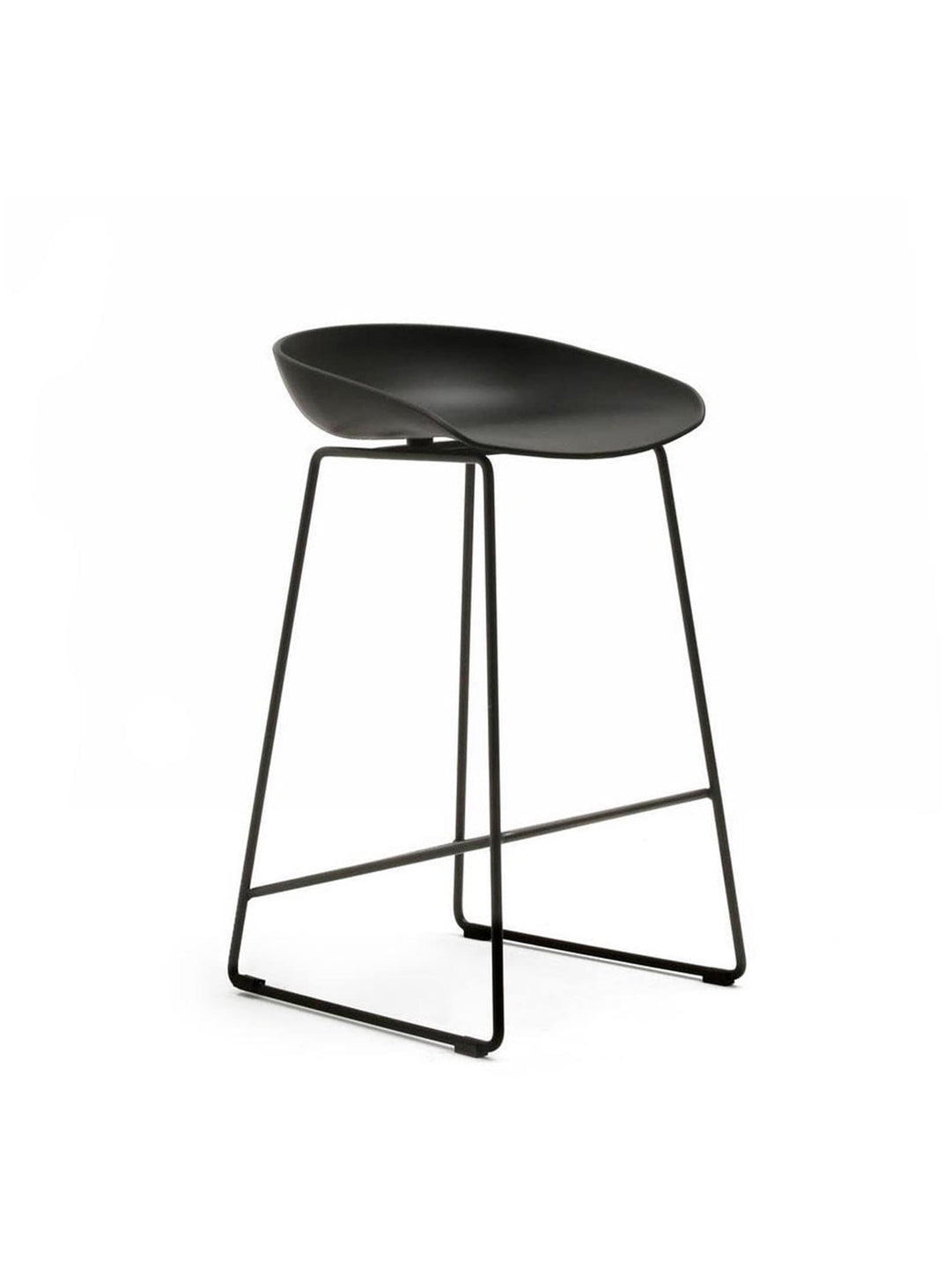 Tabouret Hay Haut – Pieds Métal (Blanc, Noir) & Assise en Polypropylène - Image 12
