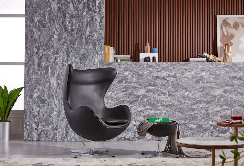 Egg Chair Confortable avec Repose-Pied – Couleurs Variées - Image 8