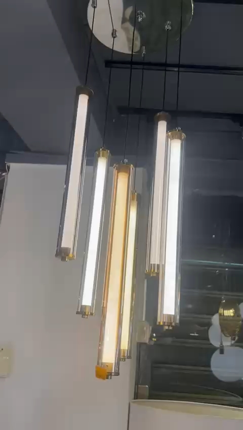 Suspension moderne tubes LED - Image 19