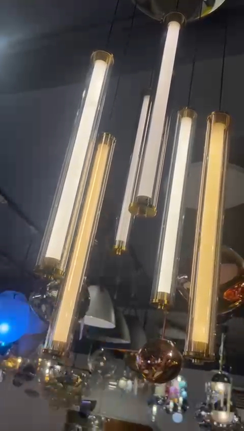 Suspension moderne tubes LED - Image 15