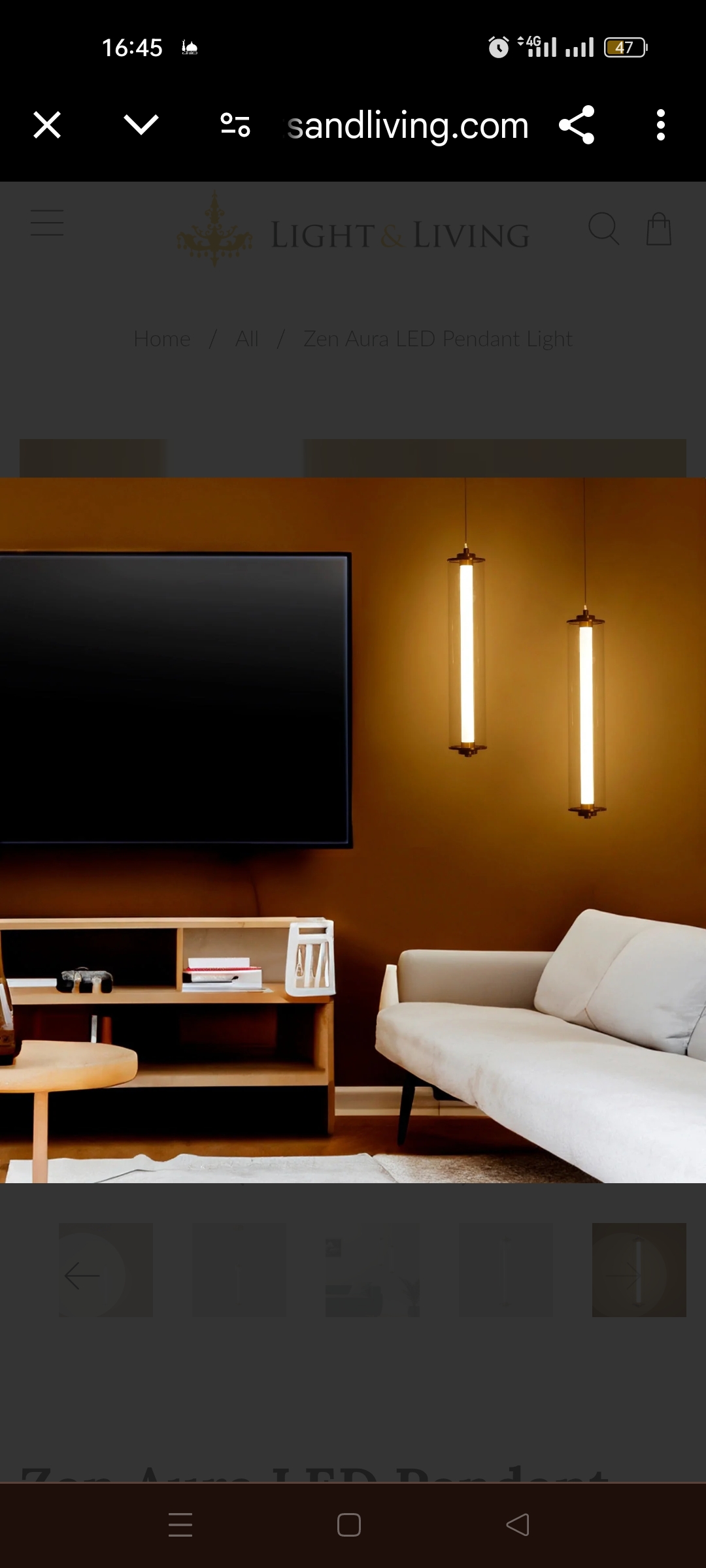 Suspension moderne tubes LED - Image 9