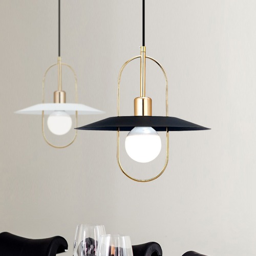 Suspension Design Moderne Or et Noir/Blanc - Image 7