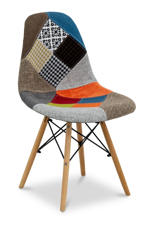 Chaise DSW Patchwork Multicolore – Design Scandinave Inspiré Eames - Image 6