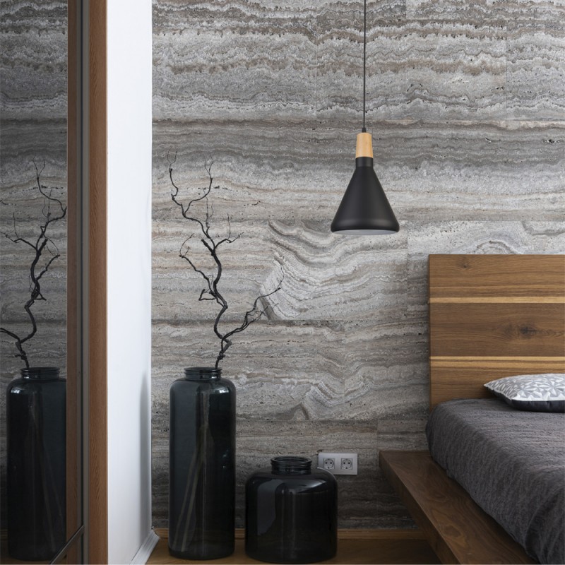 Suspension moderne design en métal et bois - Image 6