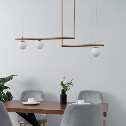 Suspension barre linéaire avec des globes en verre - Image 4