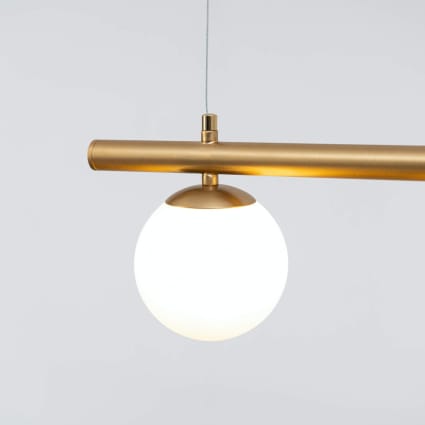 Suspension barre linéaire avec des globes en verre - Image 3