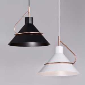 Suspension Design "Épure" – Finition Cuivrée