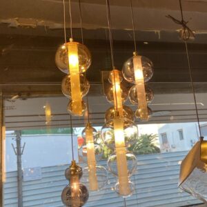 Suspension Design "Bulle de Verre" – Élégance Organique