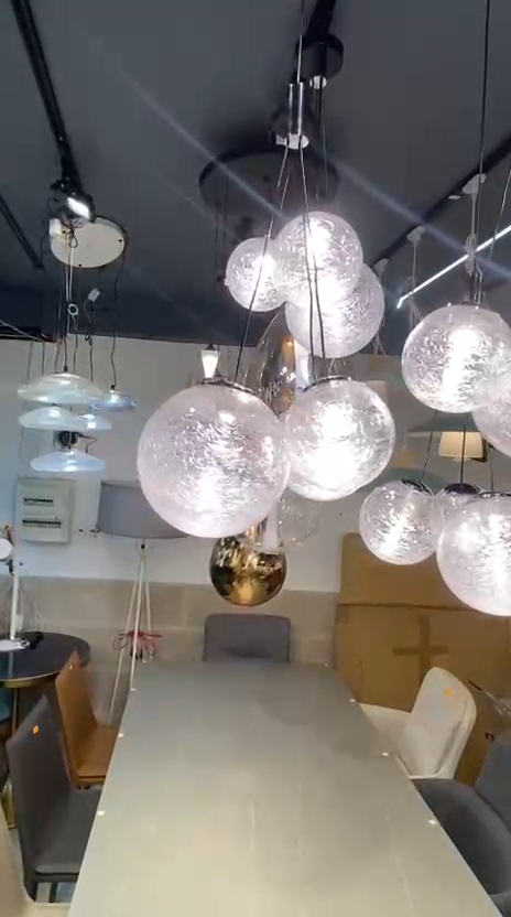 Suspension Grappe de Verre – Lustre Bulles Design Scandinave - Image 3