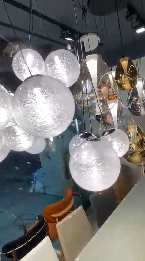 Suspension Grappe de Verre – Lustre Bulles Design Scandinave - Image 5