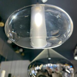 Suspension LED Design Moderne Modèle Platé [Verre Transparent]