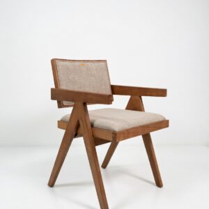 Fauteuil de Table Design "Chêne & Confort" [Couleur / Finition]