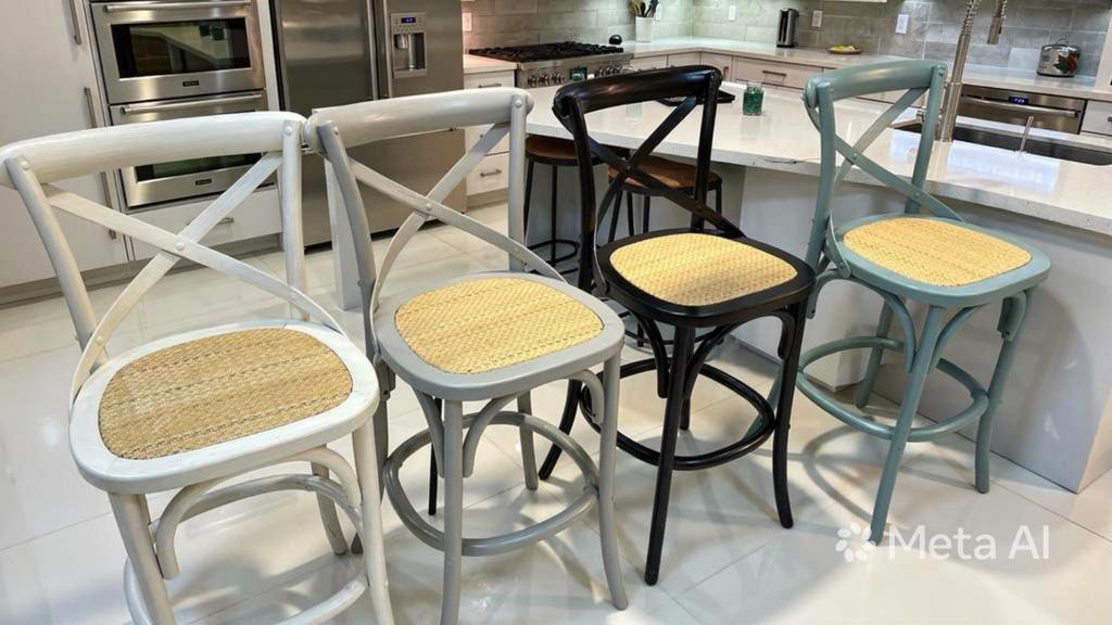 Chaise Bistrot haute couleur laqué - Image 19