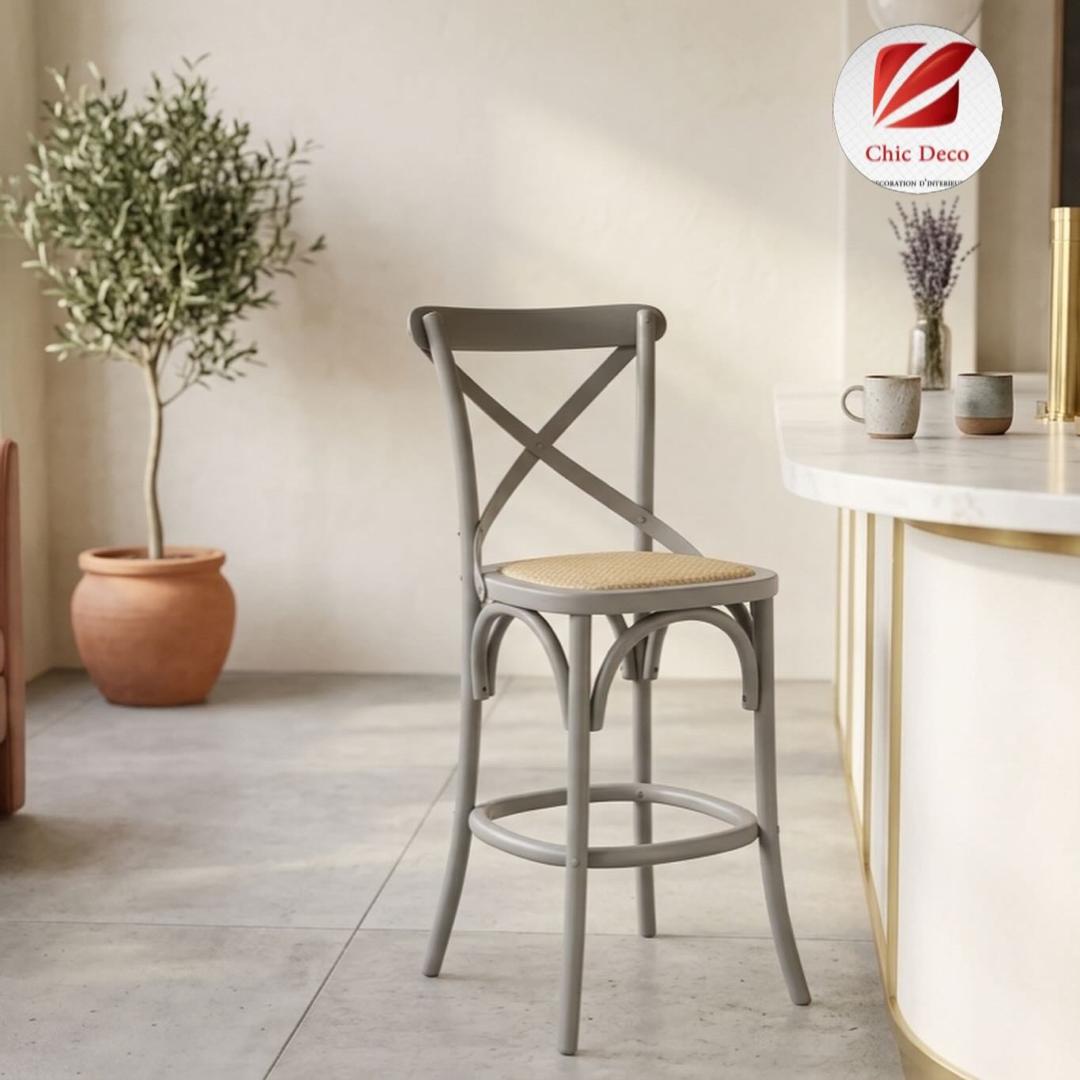 Chaise Bistrot haute couleur laqué - Image 17