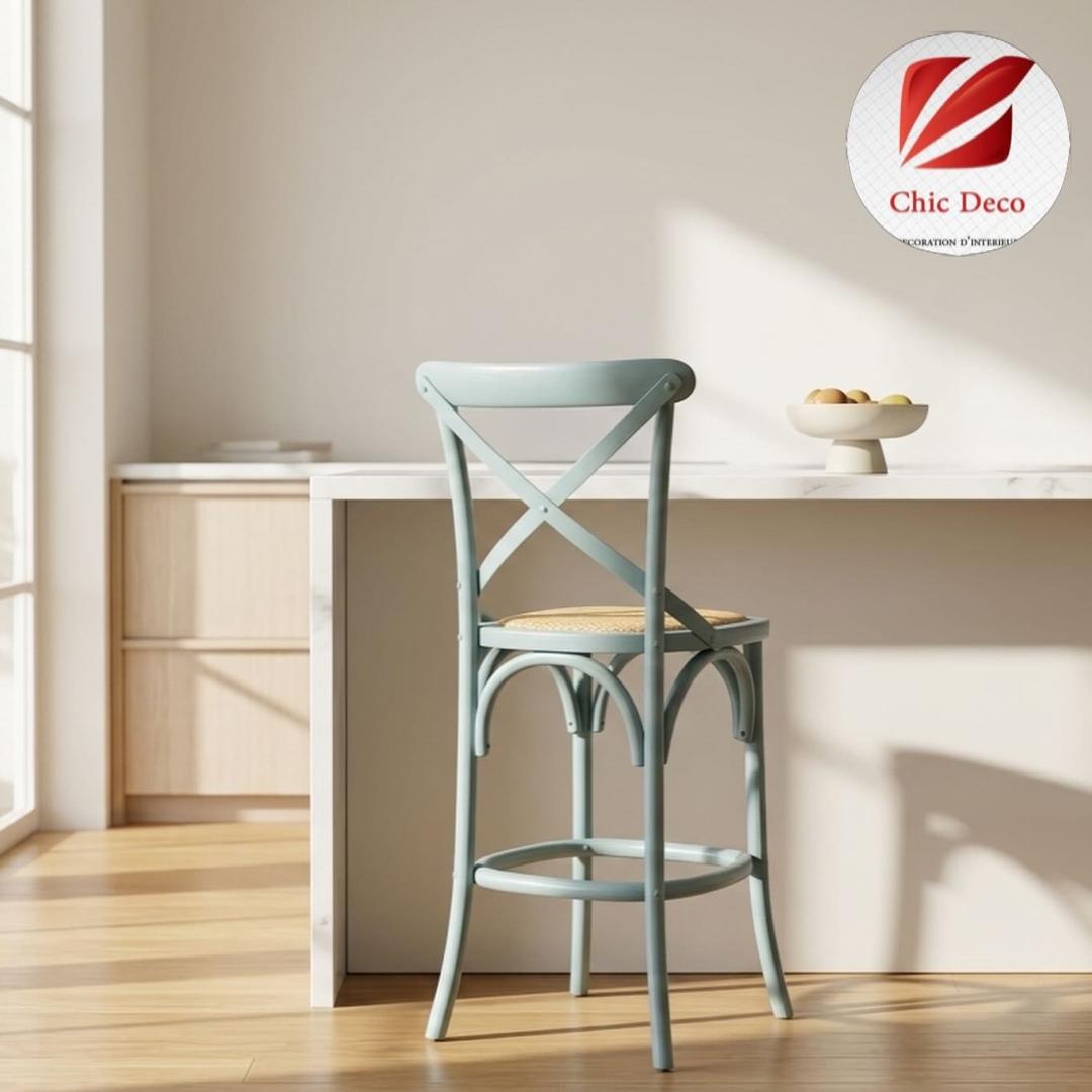 Chaise Bistrot haute couleur laqué - Image 13
