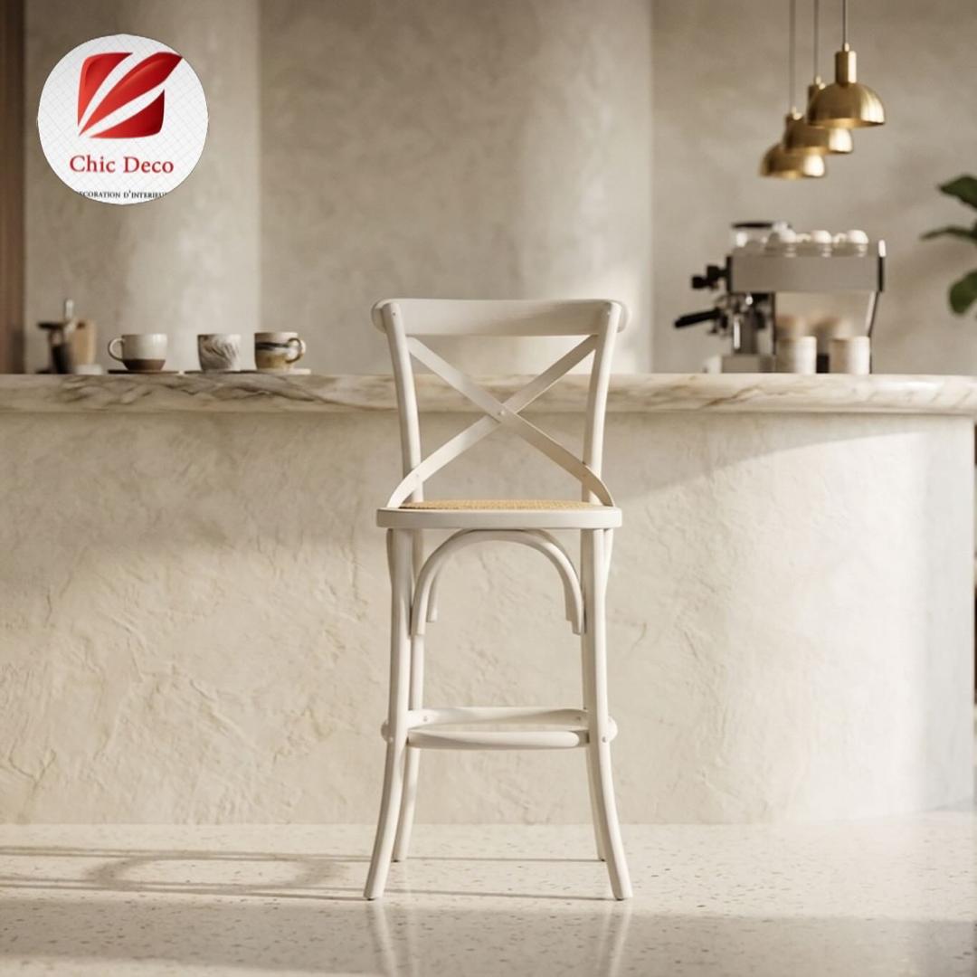 Chaise Bistrot haute couleur laqué - Image 14
